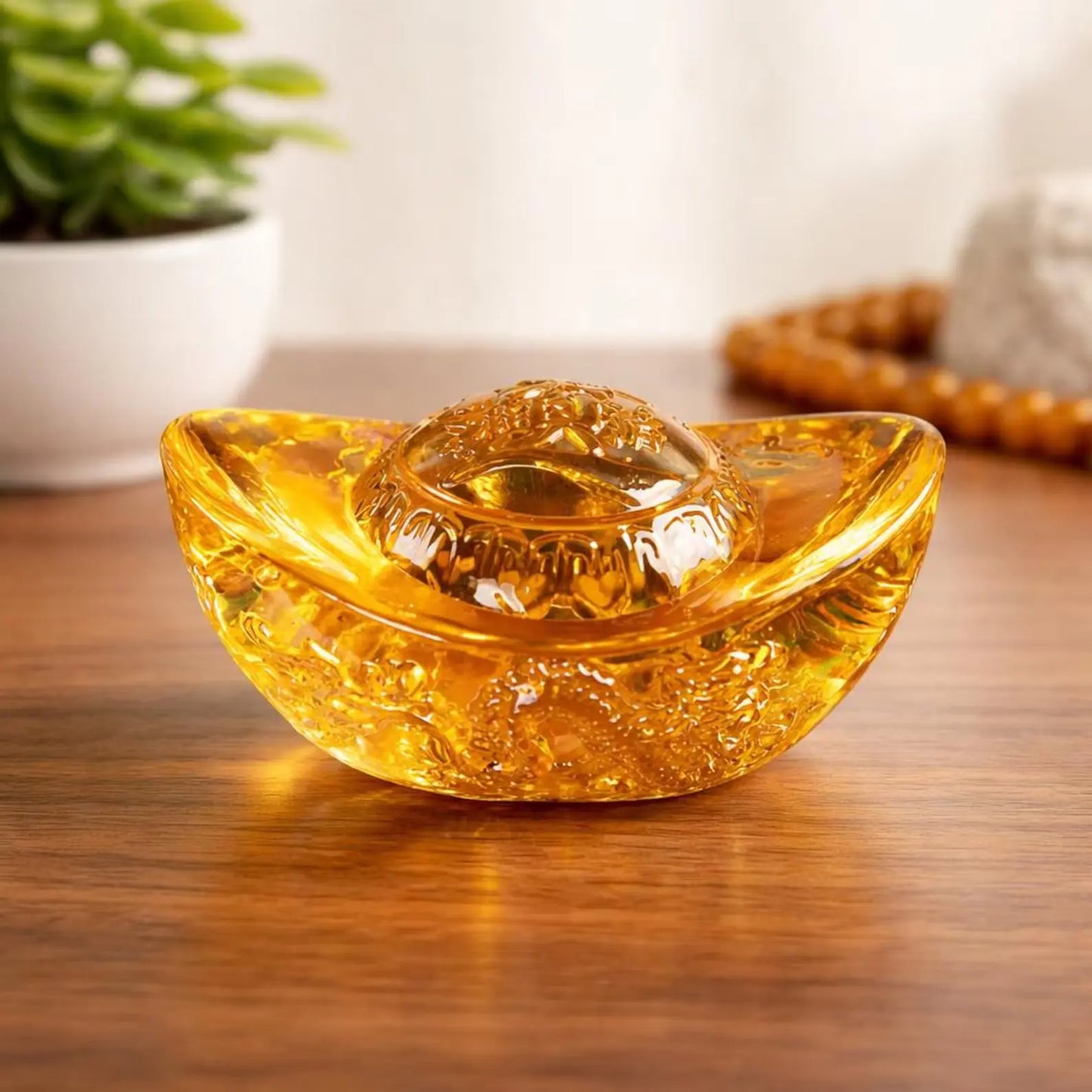Feng Shui Golden Ingot for Wealth & Prosperity | Lucky Wealth Symbol for Home, Office & Business Growth