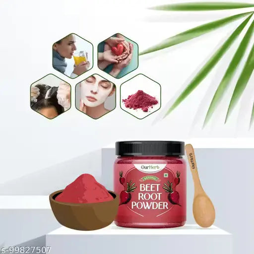 Beetroot Powder for Skin & Hair (200g) – Natural Brightening & Glow