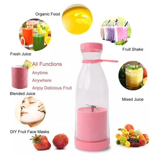 Portable USB Juicer Blender 300ml | Rechargeable Mini Smoothie Maker for Travel
