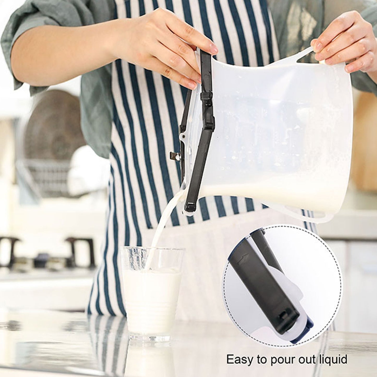 Reusable Silicone Food Storage Bag 3 Bag Set
