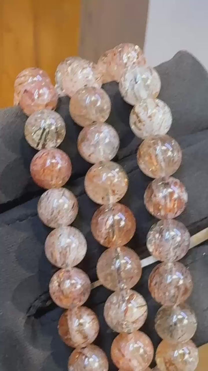 Copper Rutilated Quartz Bracelet