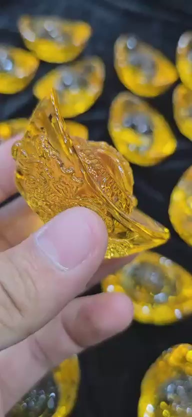 Feng Shui Golden Ingot for Wealth & Prosperity | Lucky Wealth Symbol for Home, Office & Business Growth