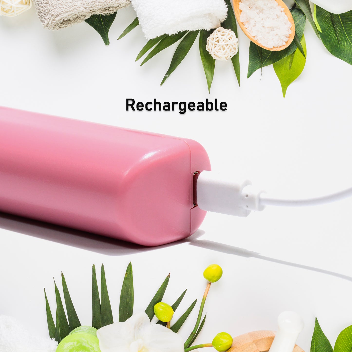 Rechargeable Mini Hair Straightener Brush