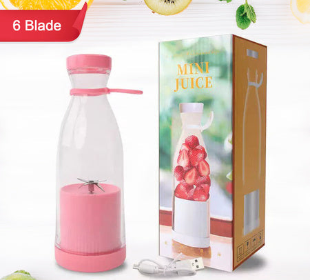 Portable USB Juicer Blender 300ml | Rechargeable Mini Smoothie Maker for Travel