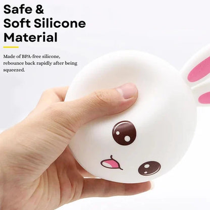 Rabbit Silicone Night Light - 7 Color Touch Lamp
