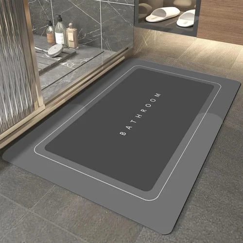 Premium Rubber Water Absorbent Bathroom Mat (Pack of 3)