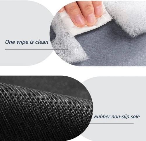 Premium Rubber Water Absorbent Bathroom Mat (Pack of 3)