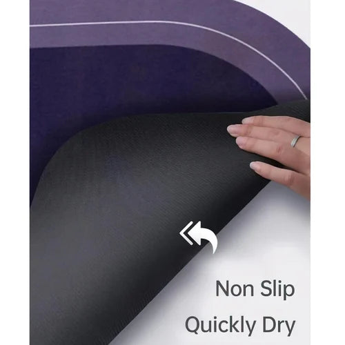 Premium Rubber Water Absorbent Bathroom Mat (Pack of 3)