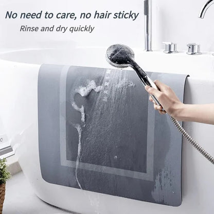Premium Rubber Water Absorbent Bathroom Mat (Pack of 3)