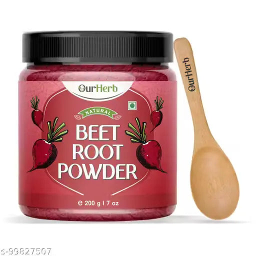 Beetroot Powder for Skin & Hair (200g) – Natural Brightening & Glow